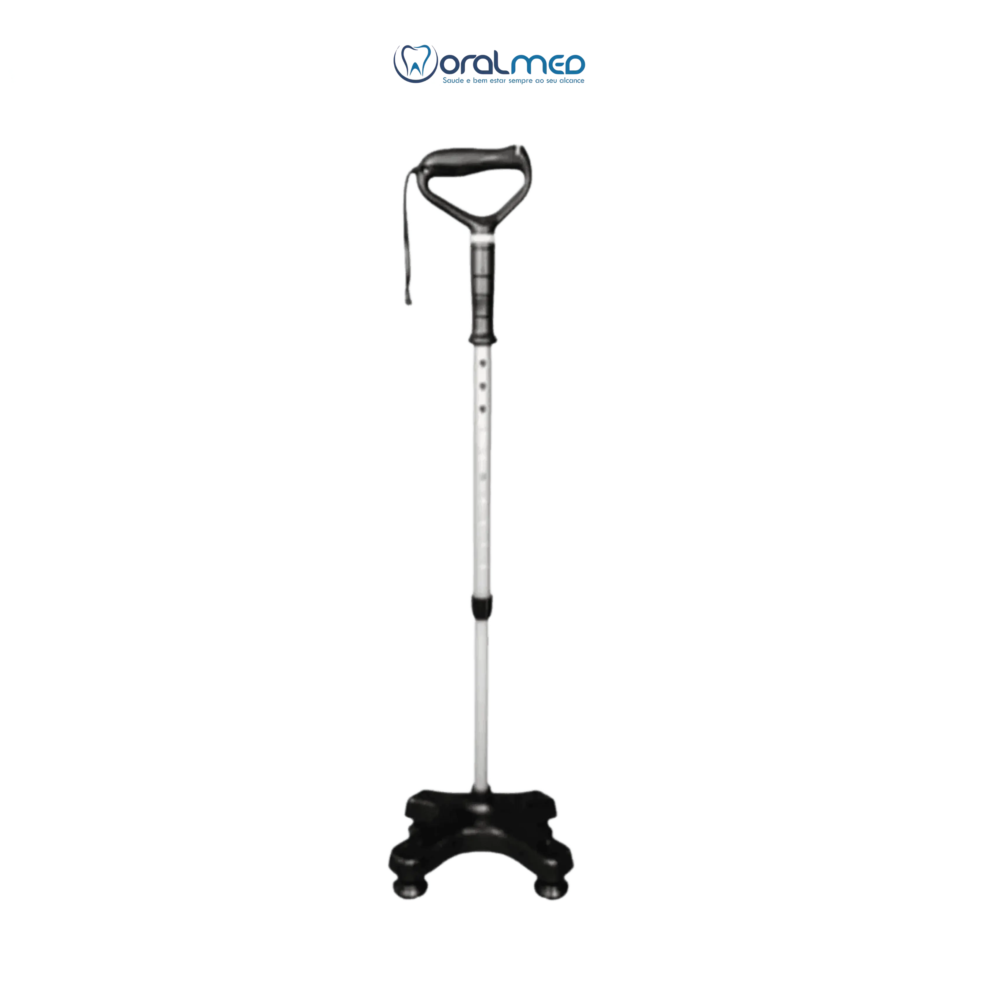 Bengala tipo T — 4 pontas com apoio